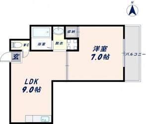 メダリアン巽の物件間取画像